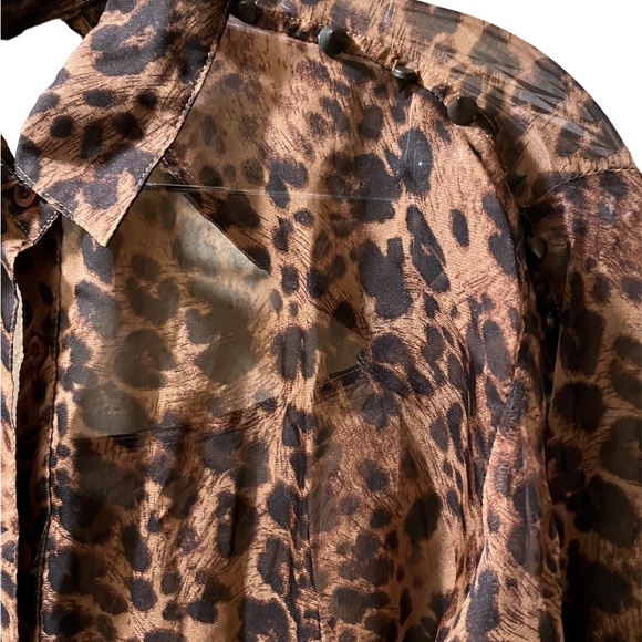 Cotton candy leopard top - Picture 3 of 4